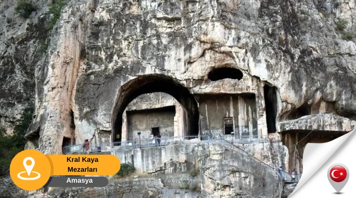 kral kaya mezarları amasya kral kaya mezarları